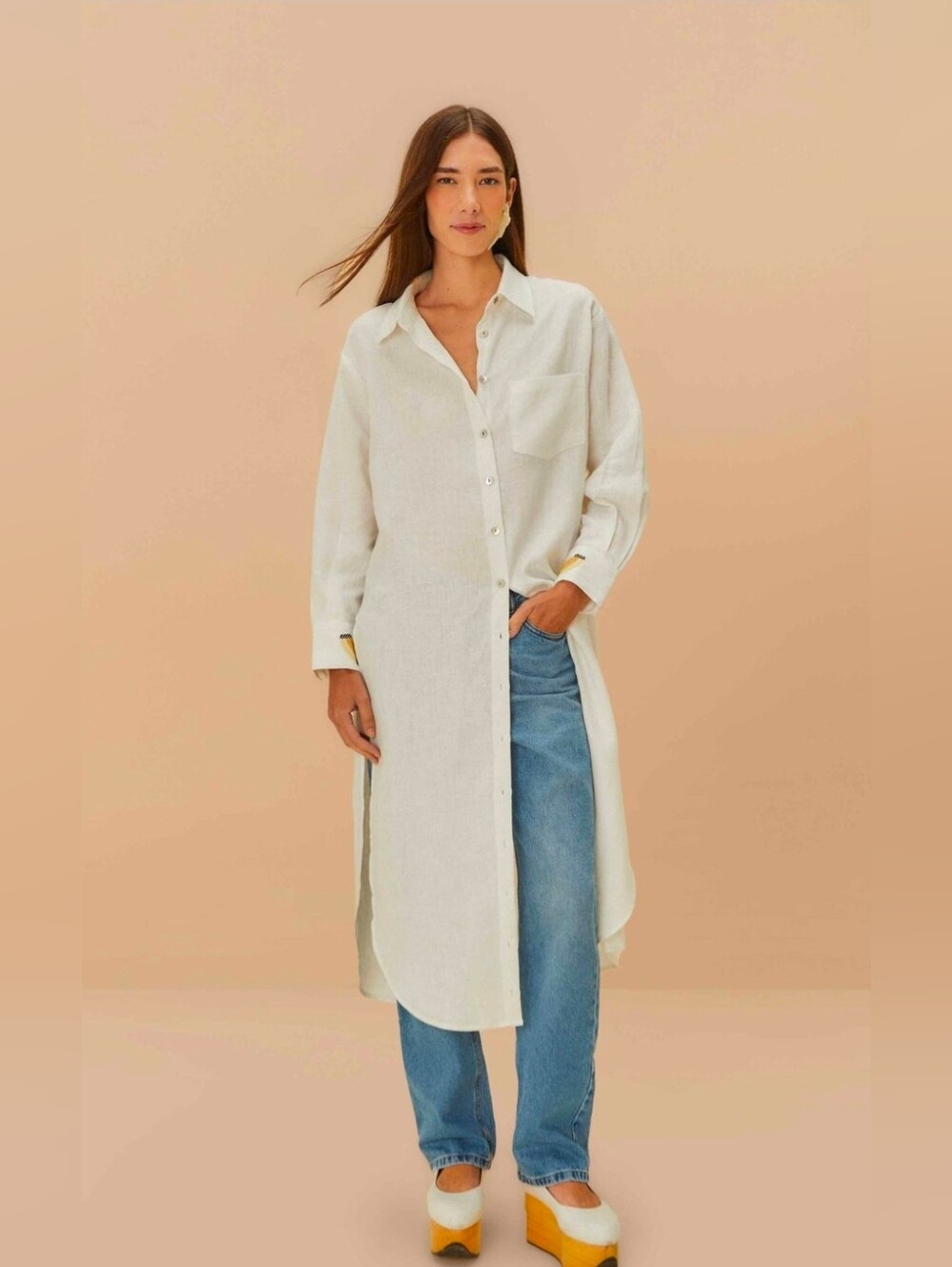 FARM Rio Off-White Blouse - Picture 2 of 14
